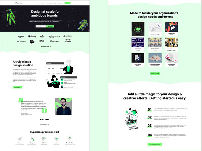 web landing page