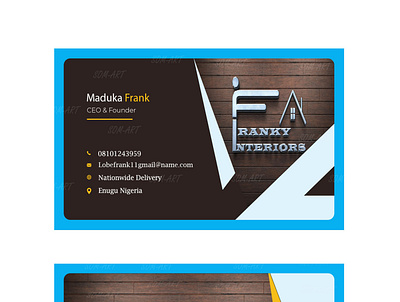Business card / complimentary card branding design graphic design logo vector