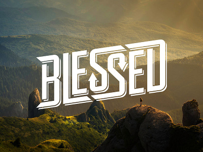 Feelin' Blessed arrows blessed design exploration hand lettering illustrator photoshop typography