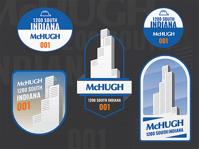 McHUGH Construction building chicago construction gradient grant park hard hat illustrator photoshop skyscraper sticker tower