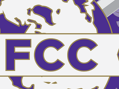 JFCC Logo Exploration eagle exploration globe illustrator jfcc logo purple shadow together united