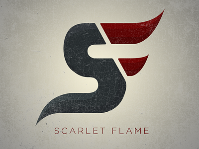 Scarlet Flame Logo flame gaming grey illustrator photoshop red scarlet flame video games