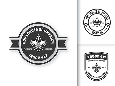 Troop 417 boy scout graphic design illustrator photoshop t shirt