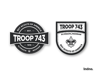 Troop 743 #3 boy scout graphic design illustrator photoshop t shirt