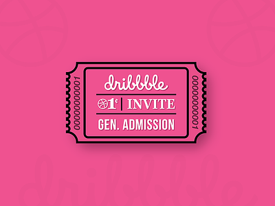 Dribbble Invite ball competition dribbble illustrator invites draft newbie photoshop ticket