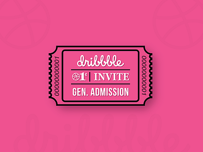 Dribbble Invite ball competition dribbble illustrator invites draft newbie photoshop ticket