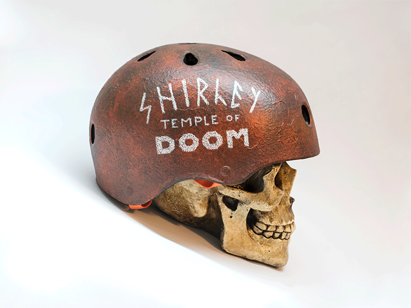 Shirley Temple of Doom acrylic handmade lettering paint texture