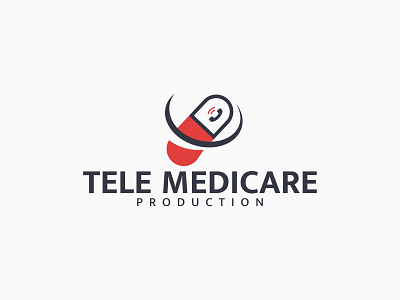 Tele Medicare Production branding business creative design flat illustration logo