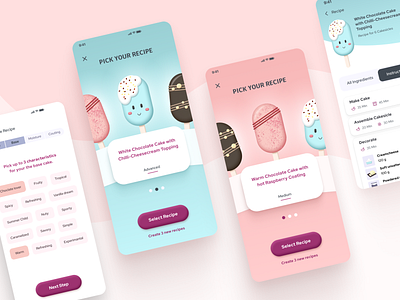 Recipe generator App for Cake Sicles