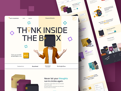Squarehead - Landing page Concept