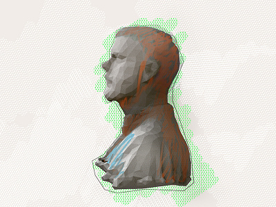Self Portrait 3d kinect low poly scan