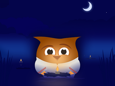 Mysterious adventures of an owl (Night of Ivan Kupala)