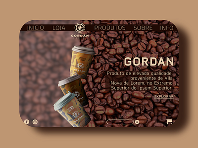 GORDAN COFFEE - Website Design