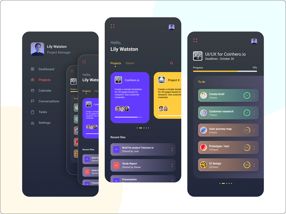 Task Manager App UI Design by Shakir Ahmad on Dribbble