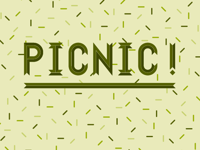 Picnic! typography