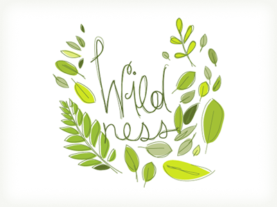 Wildness print typography