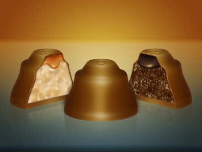 Choco Bell chocolate icon illustration sweets