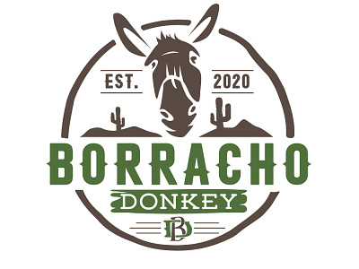 Logo design for " Borracho donkey"