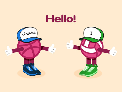 Hello dribbble! design graphic design hello dribbble illustration vector