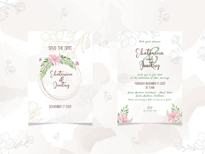 Wedding invitation design graphic design illustration rustic rustic wedding vector wedding wedding invitation