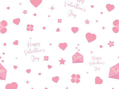 Pattern Valentine's Day design graphic design happy valentines day heart illustration pattern vector