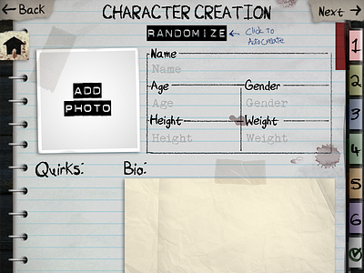 Character Bio - Zombie Paper and Pencil App app ipad zombie