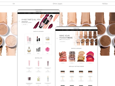 Mary Kay Cosmetics Website redesign beauty cosmetics design mary kay ui ux web