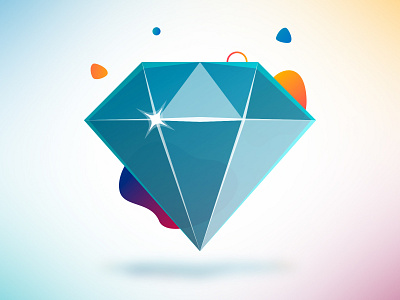 Diamond Blue blue diamond icon artwork illustration