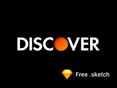 Discover free vector logo discover free logo sketch