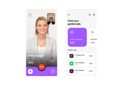 Job finding App UI