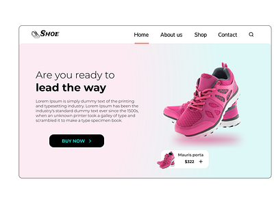 Shoe store Landing page UI Design 3d 3d designs adobexd branding business design dribble figma graphic design illustration landing landingpage logo shoe shoes ui uidesign userinterface ux uxdesign