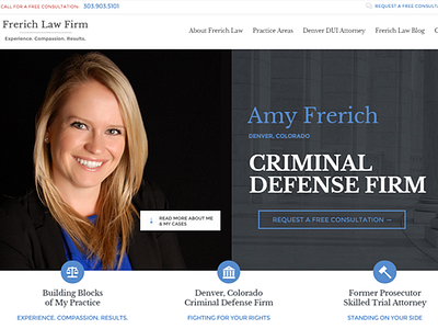 Frerich Law Firm web design web development wordpress