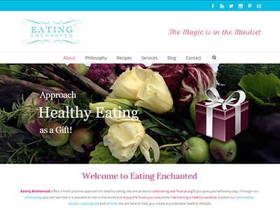 Eating Enchanted web design web development wordpress