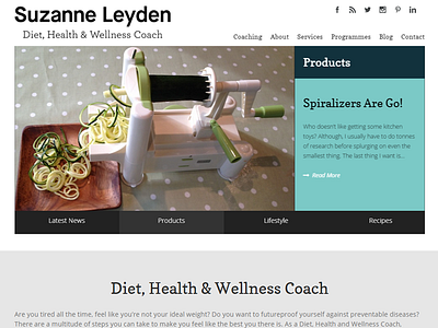 Suzanne Leyden web design web development wordpress