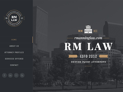 R Manning Law web design wordpress