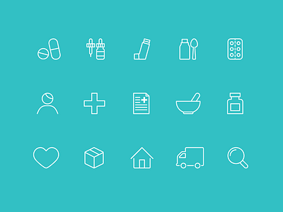 Pharmaceutical Icon Set