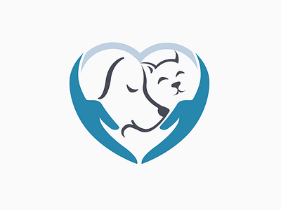 Animal Care Logo animal lover cat dog illustration veterinary