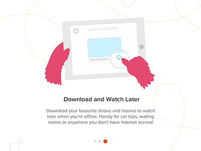 Kids APP - Onboarding screen illustration monster onboarding ui