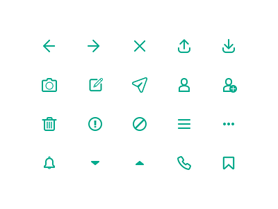 App icons icons linear icons ui