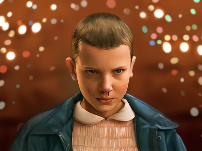 Eleven: Stranger Things 011 drawing eleven netflix painting stranger things