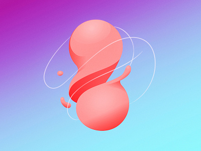 Something Abstract abstract blob illustration neon