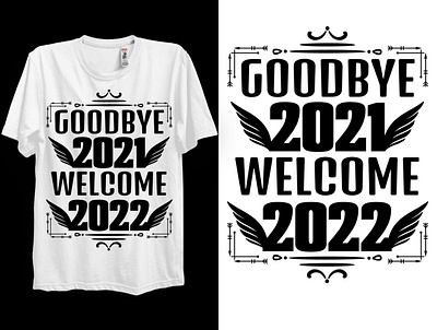 New Year T-Shirt design graphic design t shirt tshirt design typography vector