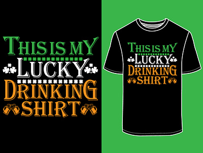St.Patricks Day T-Shirt Design branding custom tshirt design illustration logo t shirt tshirt design typography ui vector