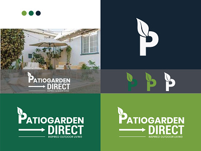 Patio Garden Logo branding design illustration logo