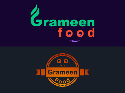 Grameen Food Logo Design (Wordmark Logo) branding design food logo illustration logo typography