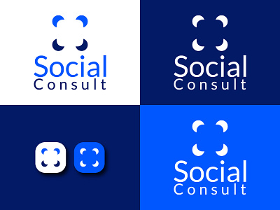 Social Consult logo branding design ecomerce logo icon illustration logo typography