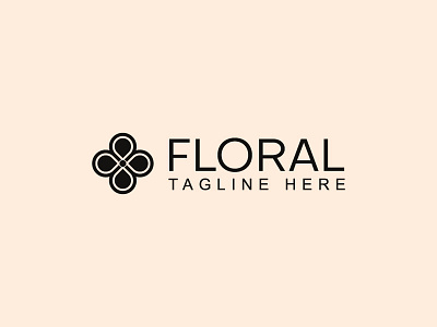 Floral Logo Design brand identity branding ecomerce logo flower graphic design illustration logo typography vector