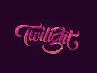 twilight art brush design digital graphic illustration lettering logo logotype type typo typography