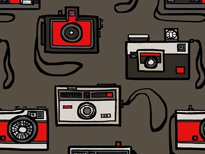 Vintage Cameras Pattern