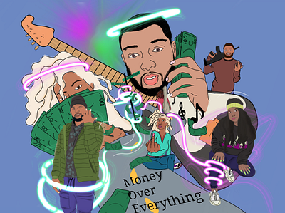 Money over everything art cover